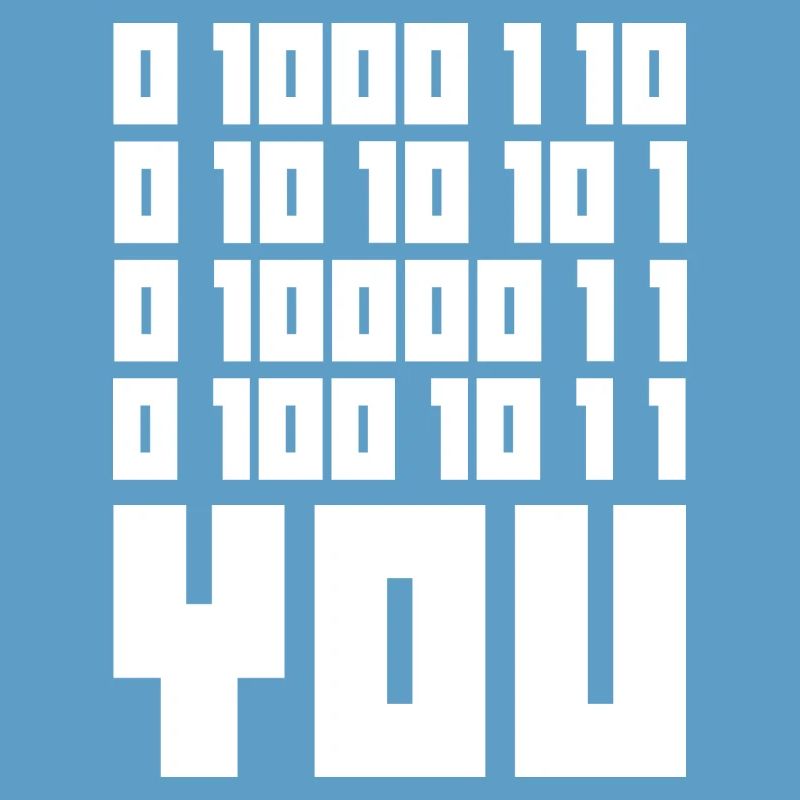 Code binaire F**k YOU – Geek Code & Nerd Humo