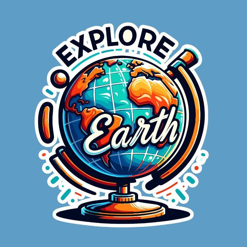Explore Earth - Earth Illustration