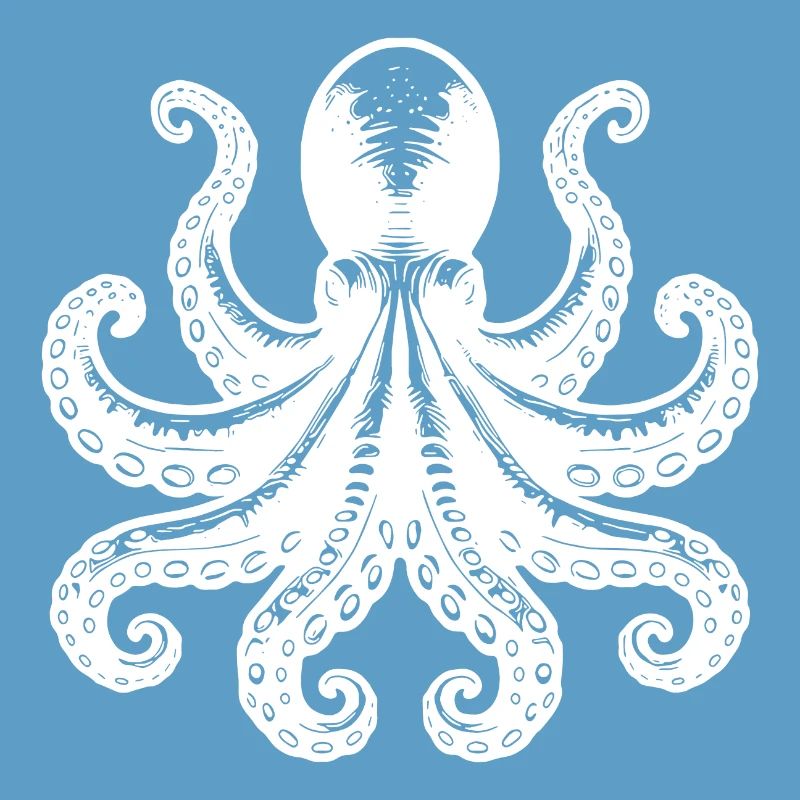 Grim Squid Octopus with Eight Arms