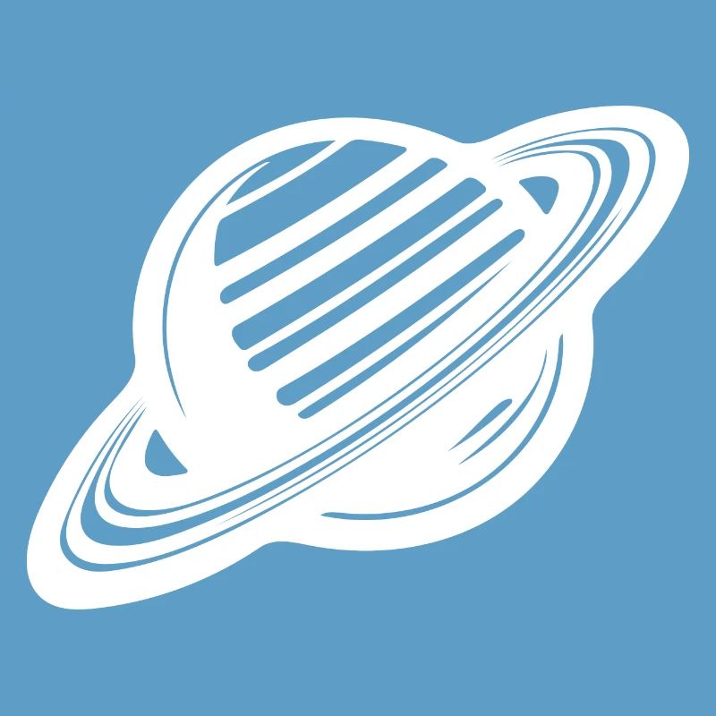 Ringed planet with ring system in the solar system