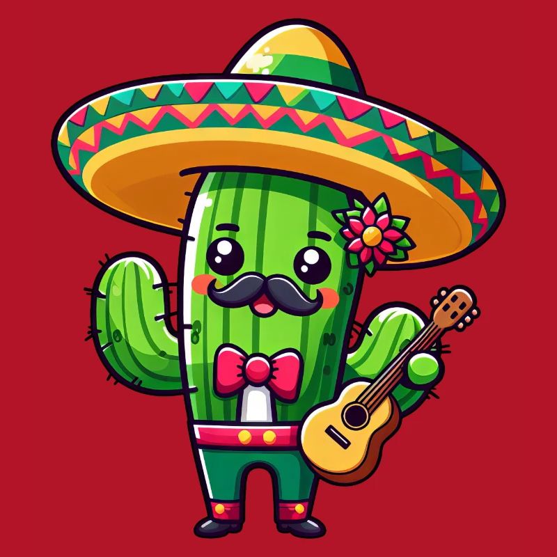 Cinco de Mayo Cactus Mariachi Guitariste