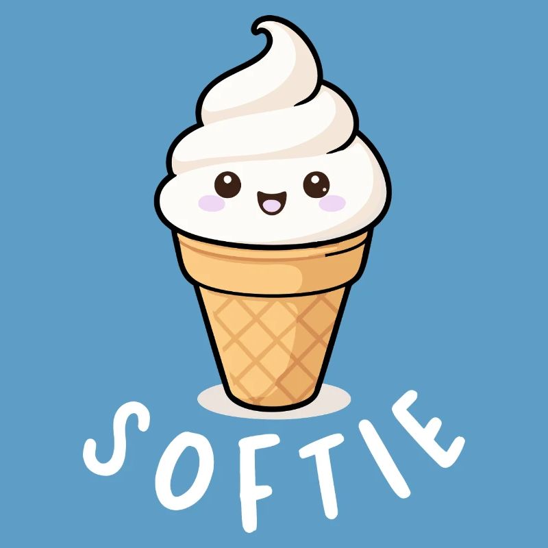 Softie Softeis Liebe Minimal Statement
