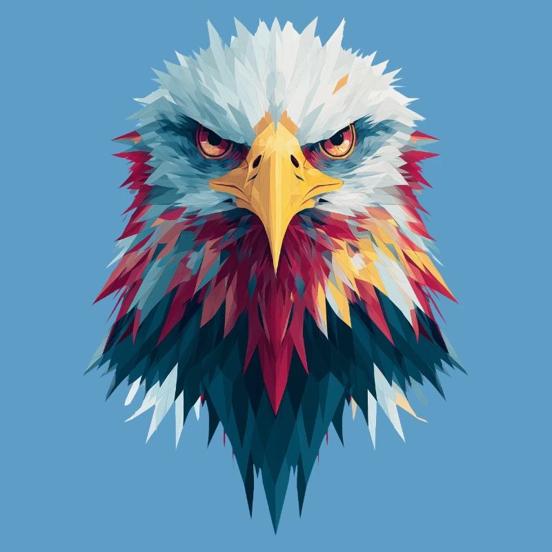 Impressive eagle piercing gaze