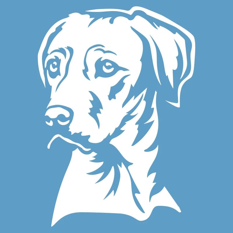 Rhodesian Ridgeback Head « Black Edition »