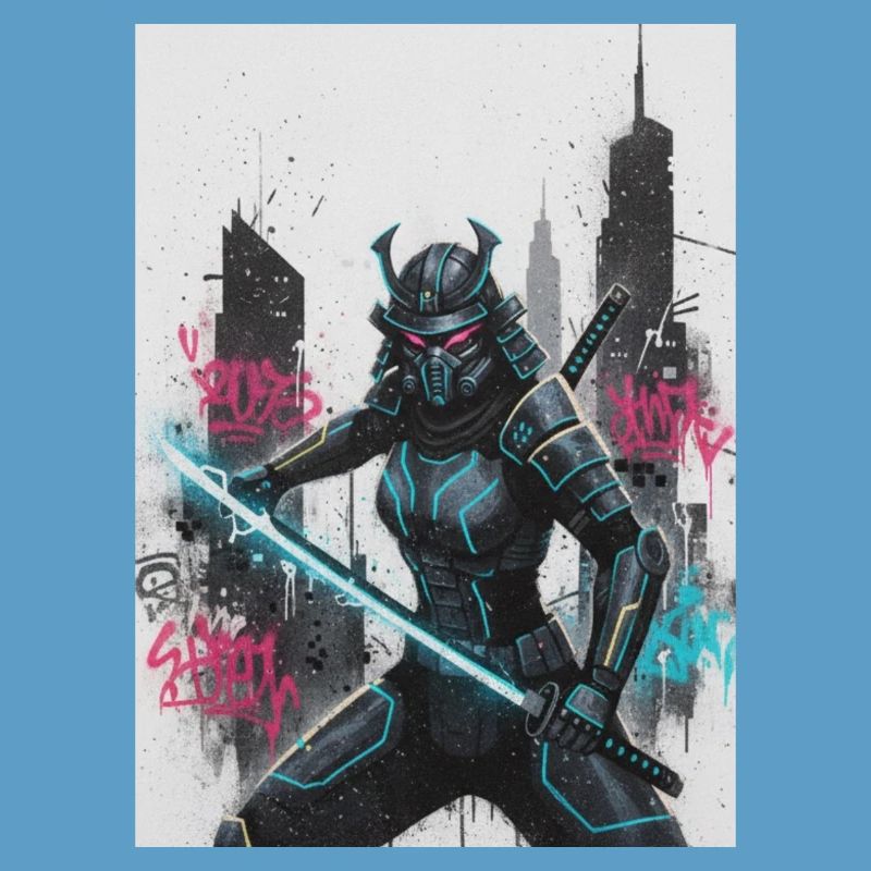 Cyber Samurai Neon Klinge