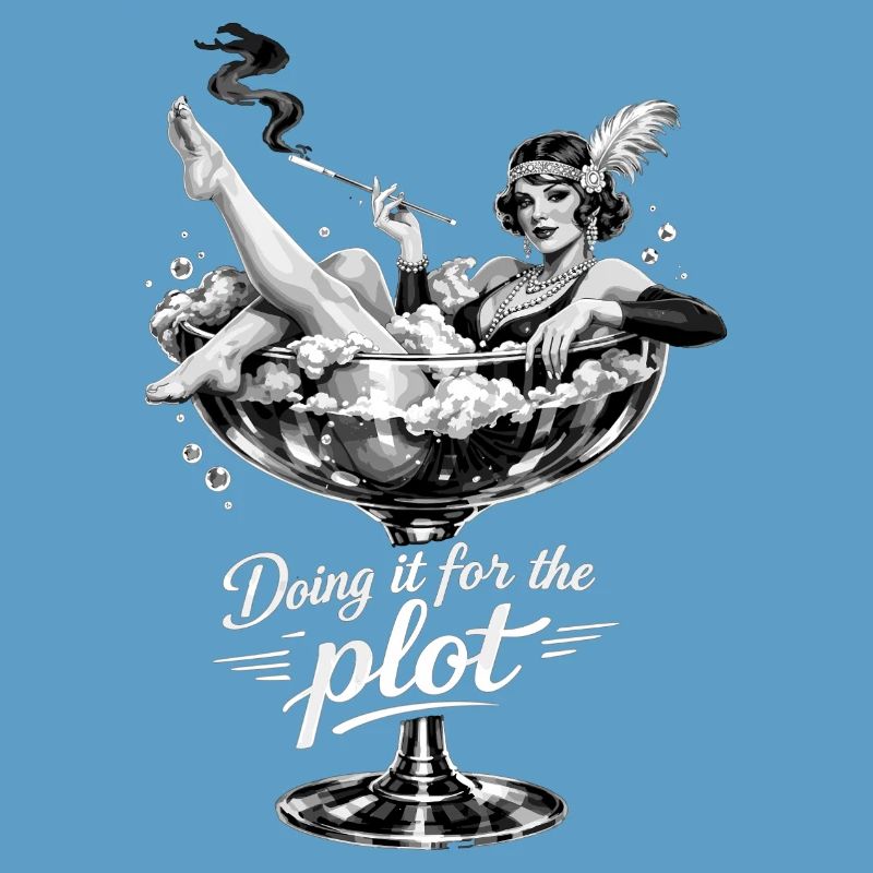 Doing it for the plot – Vintage Flapper Glas