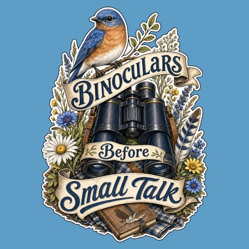 Binoculars Before Small Talk Clouds