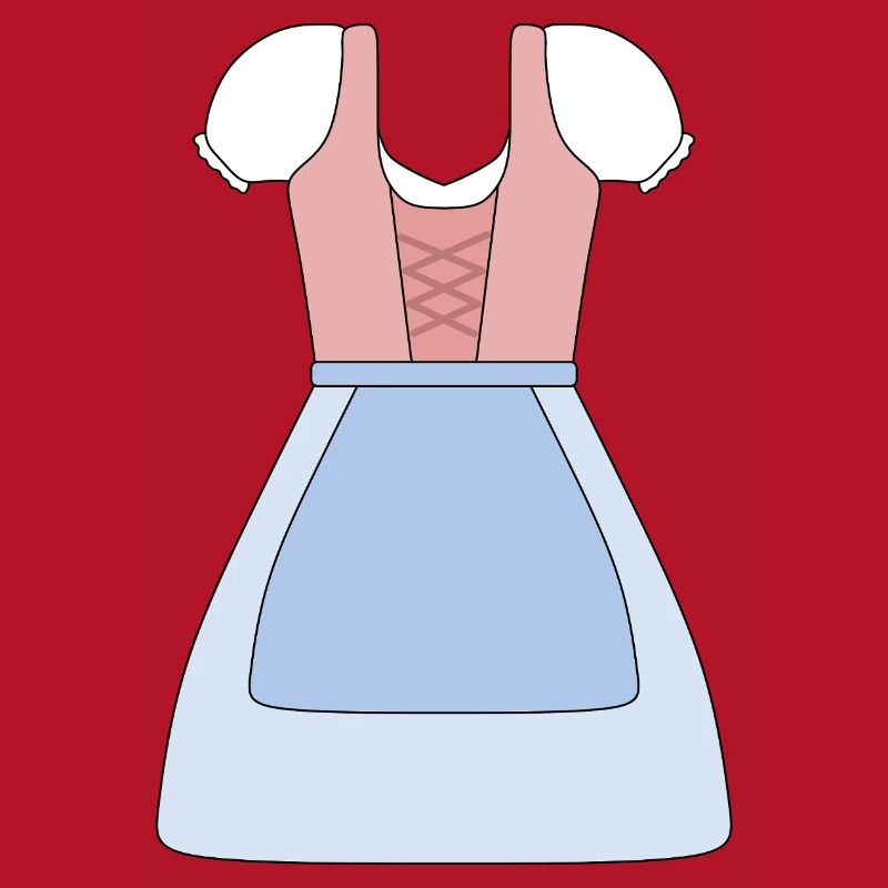 Traditionelles bayerisches Dirndl Design