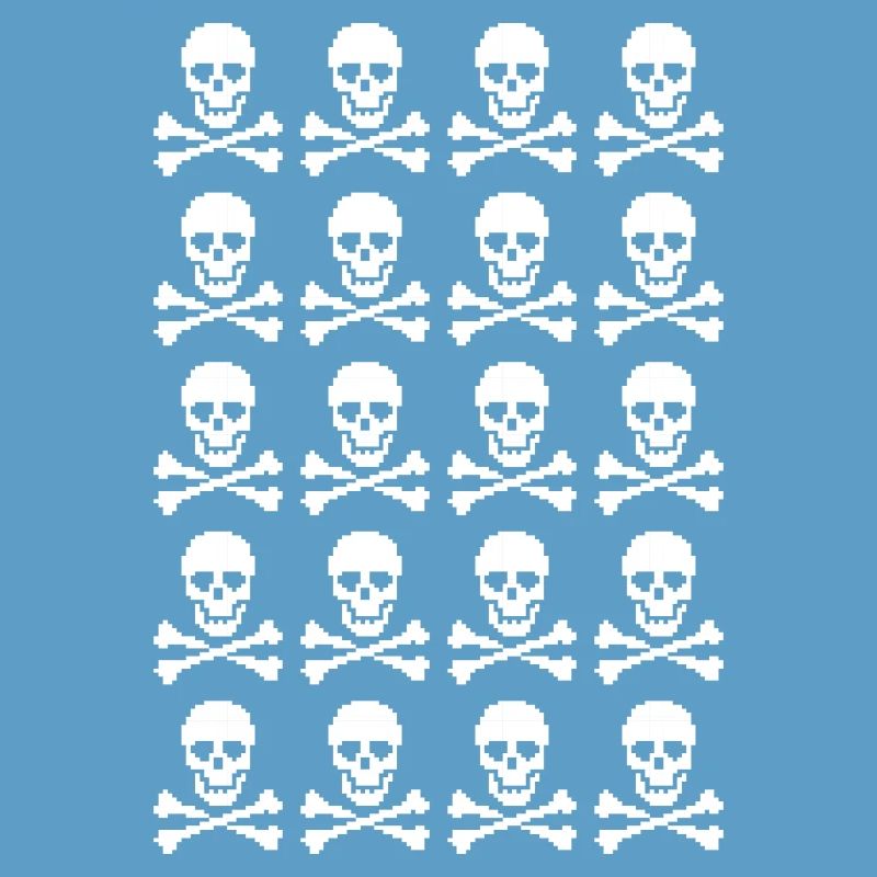 Skull & Crossbones Repeating Pattern