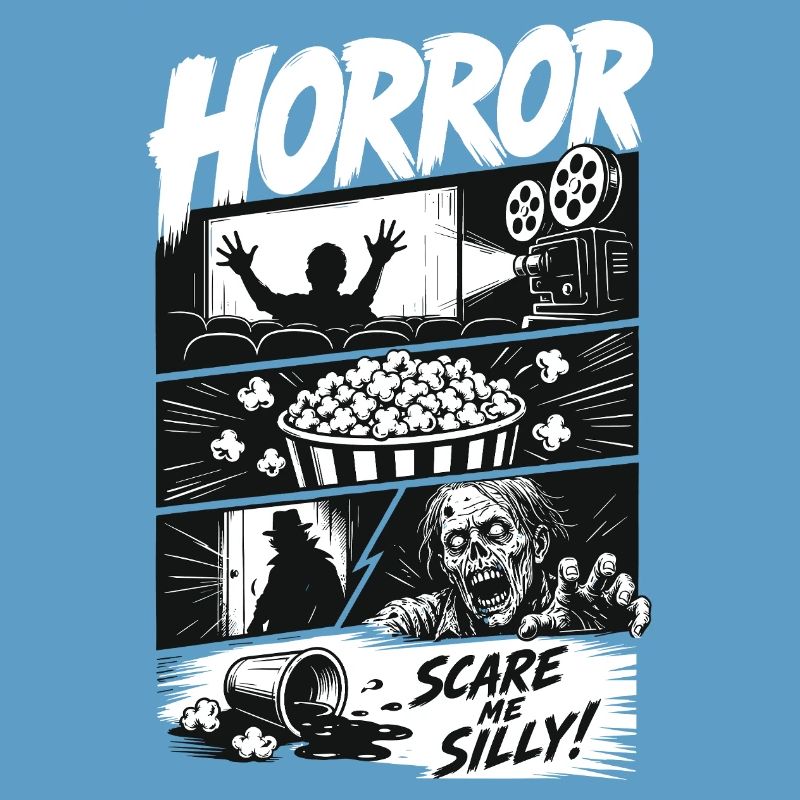 Horror Popcorn Comic Style