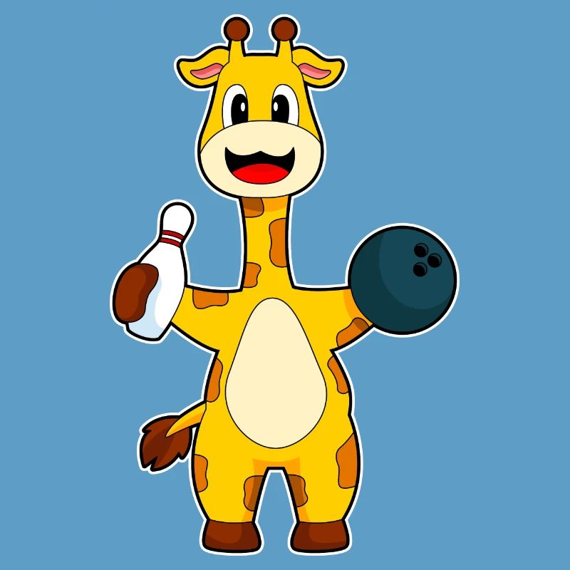 Boule de bowling girafe