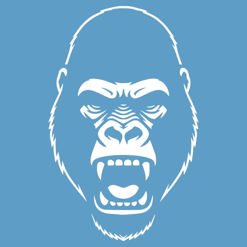 Gorilla Stencil: Elegant Grunge Statement