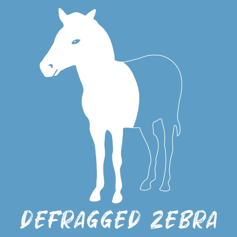 Cadeau de programmeur Geek Admin de Zebra défragmenté