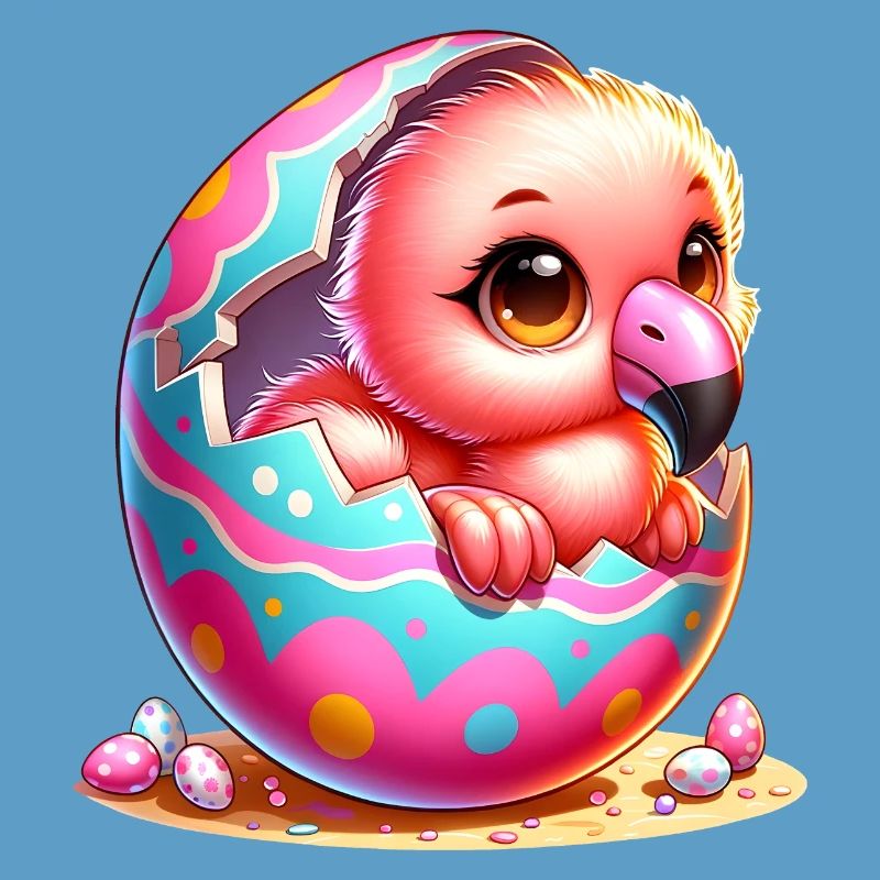 Cute Chick Hatches From Easter Egg