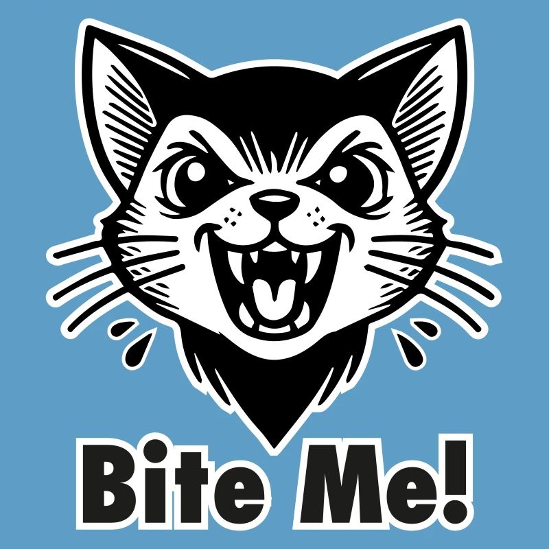 Gothic Vampire Cat - "Bite Me!" Design