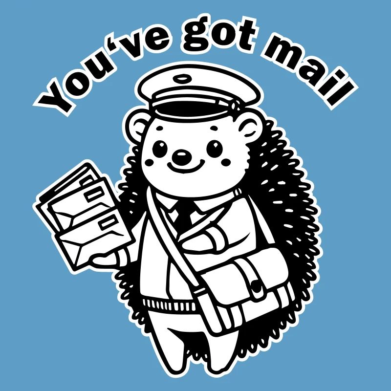 Postbote Igel - "Du hast Post" Design