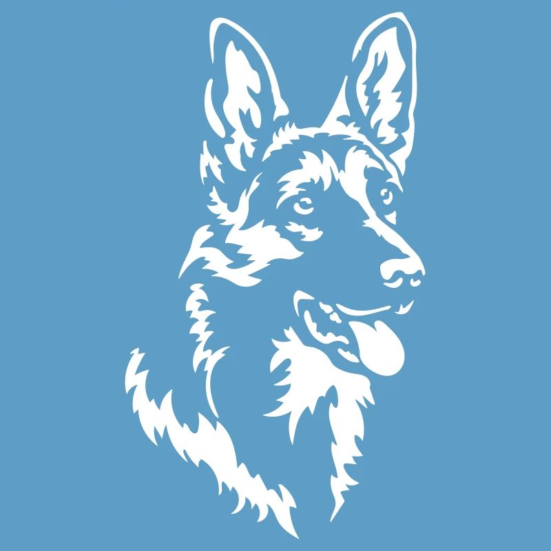 German Shepherd Head "Black Edition"