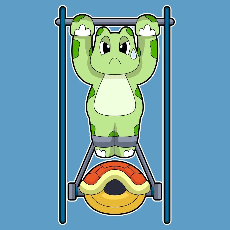 Turtle Bodybuilder Pull-ups Bodybuilding