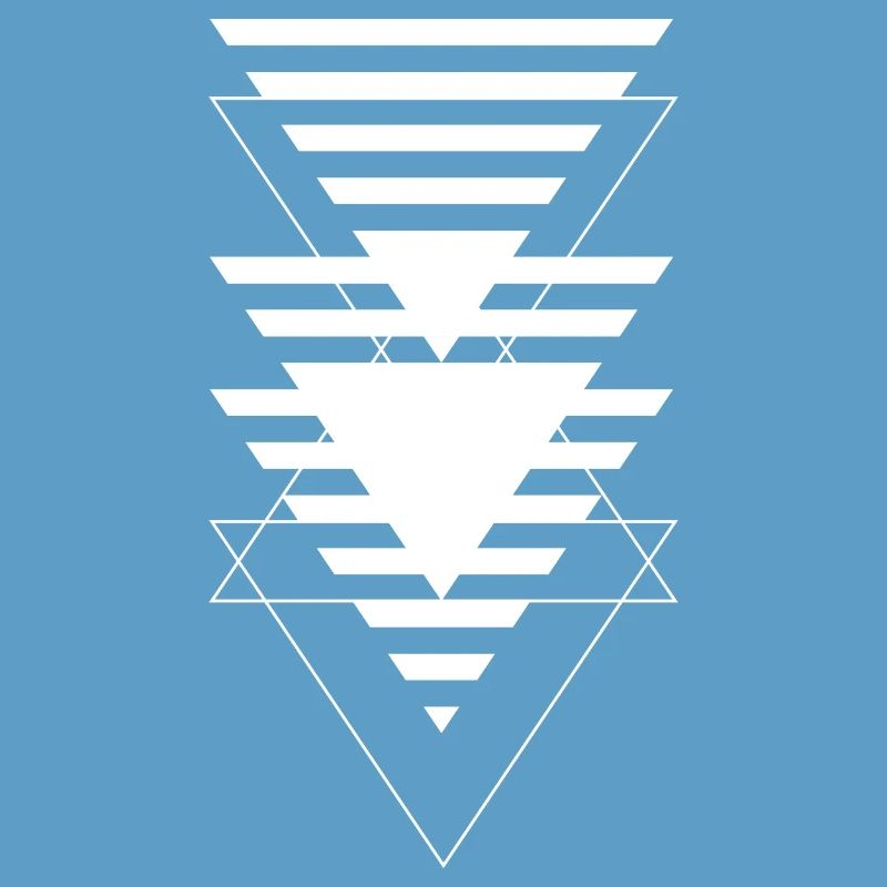 Layered Triangle Geometric Pattern