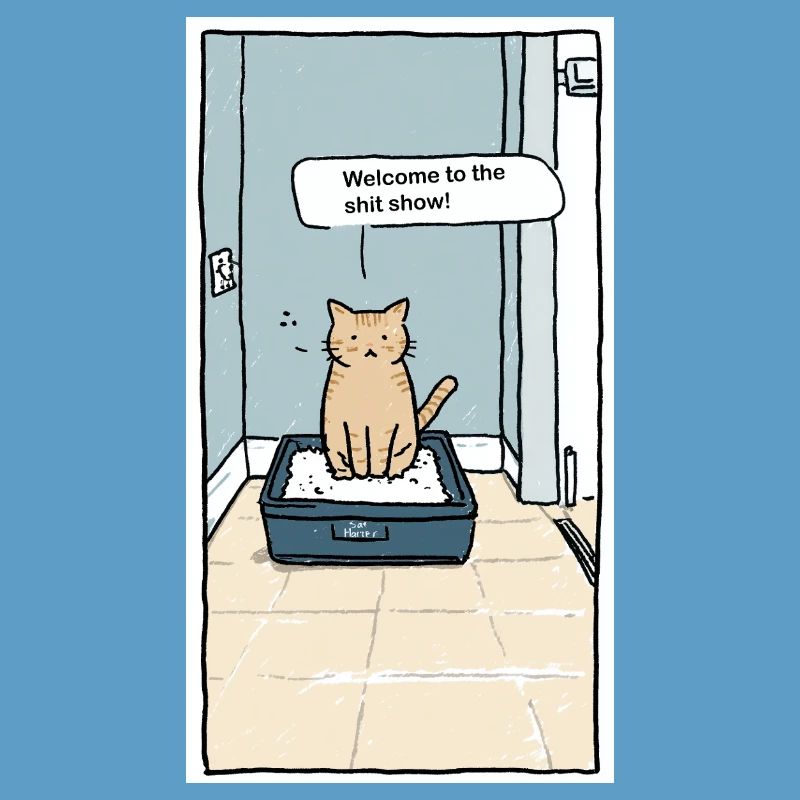 Litter Box Shitshow Humor