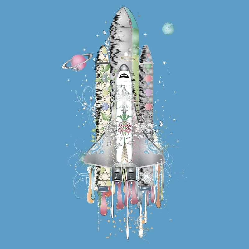 Imaginative Space Shuttle - Artfully Designed