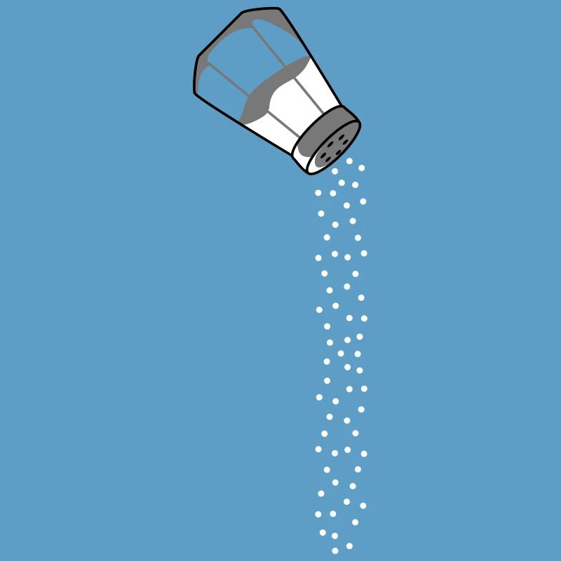 Falling salt design