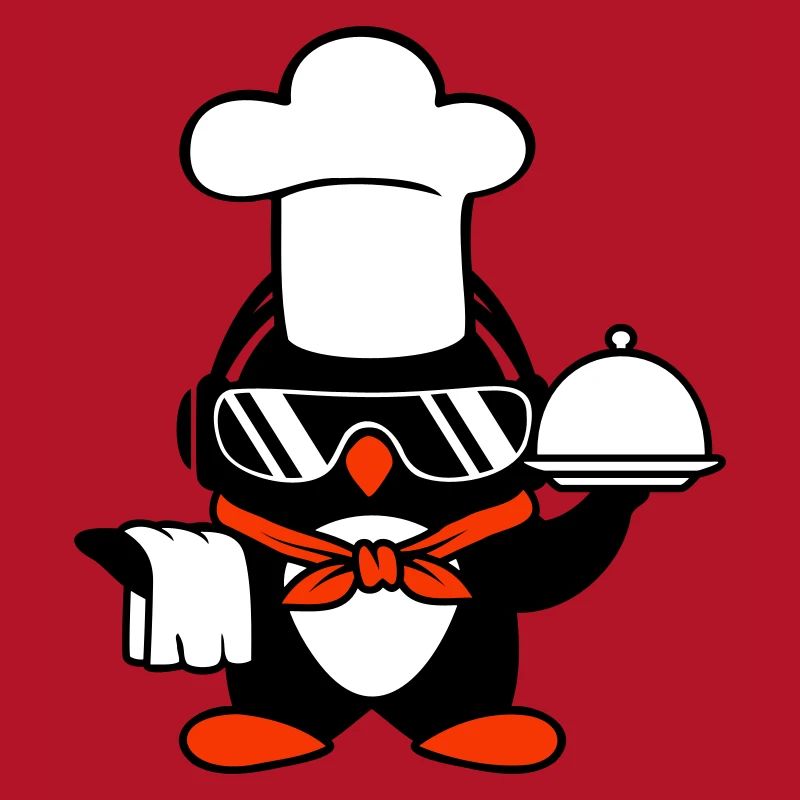 Penguin Chef Chef Chef Hat Lunettes de soleil de cuisson