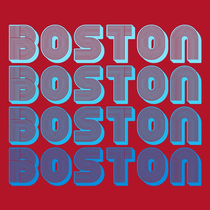 Boston Repeat Pattern Blue Gradient