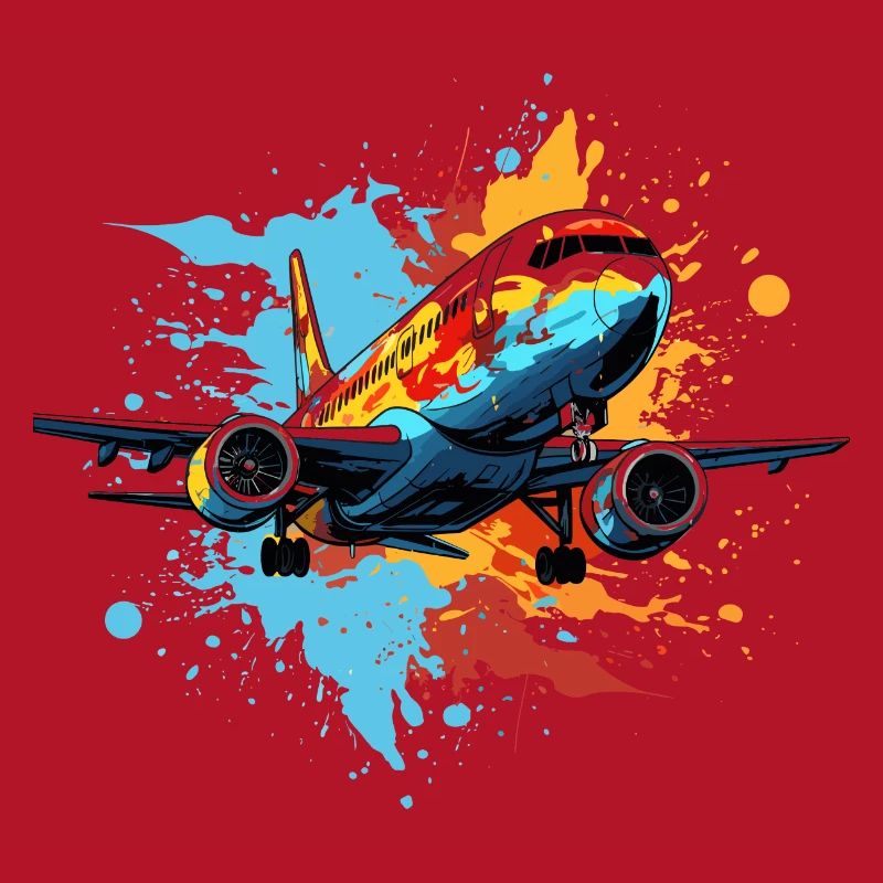 Flugzeug Graffiti