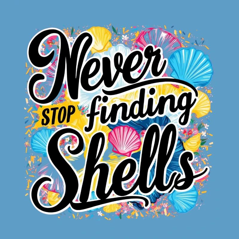 Never Stop Finding Shells Design