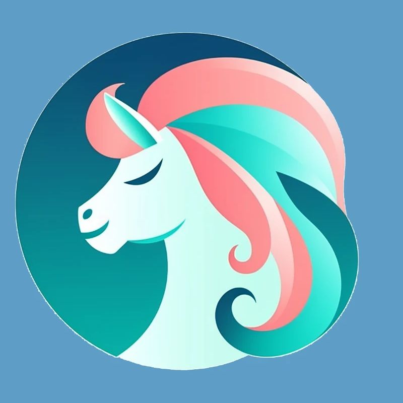 Image de rêve de licorne néon