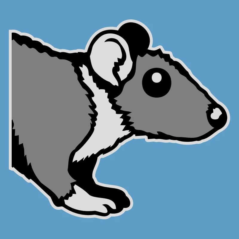 Rat Front Side Semi Curious Funny Rodent