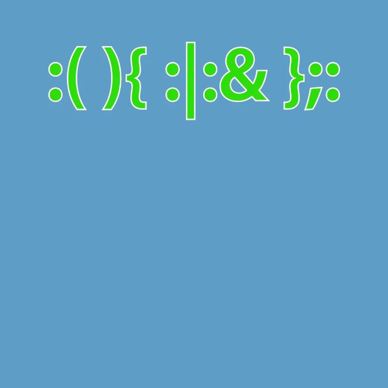 Bash Fork Bomb Shirt for Linux Unix Geeks