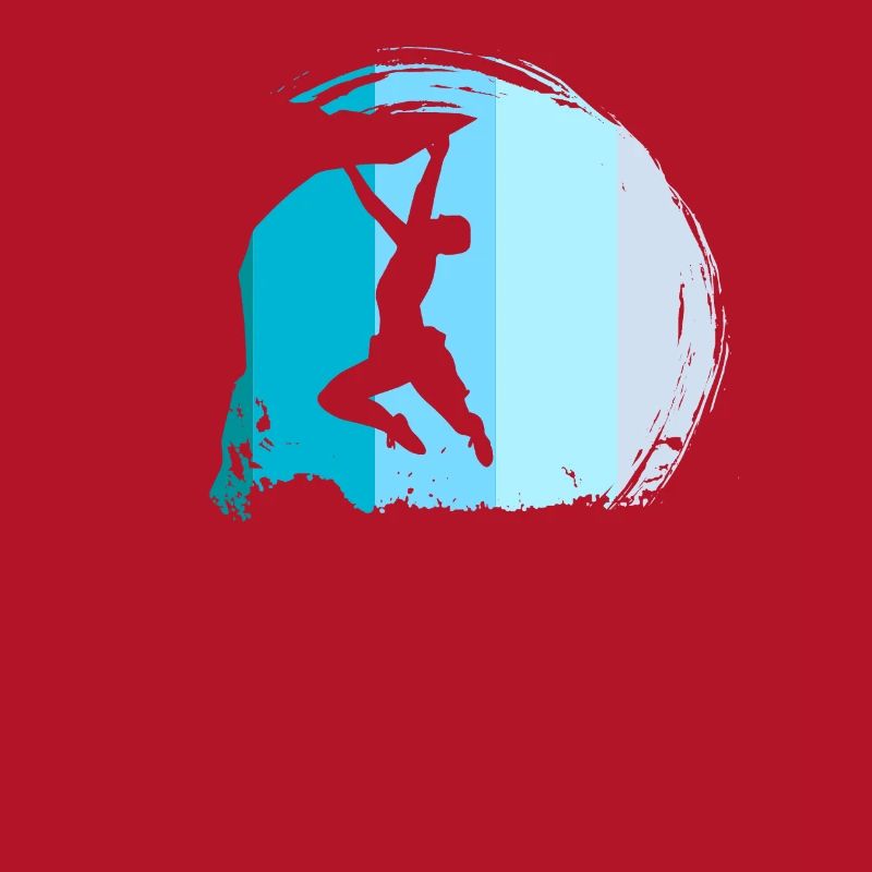 Klettern Kletterer Boulderer Retro