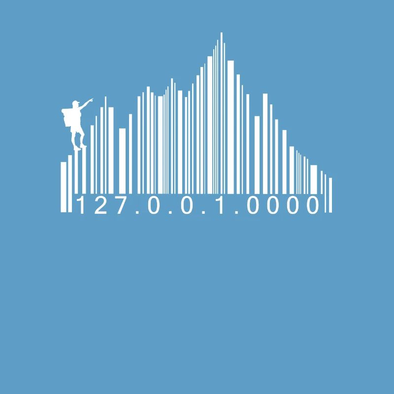 Barcode Berge Code Wandern Wanderer Strichcode