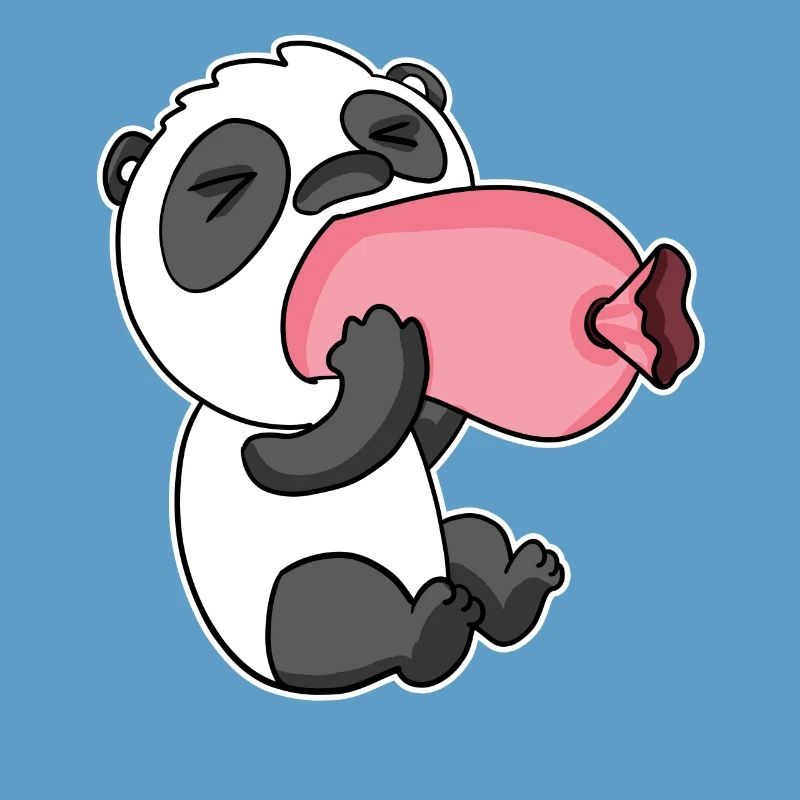 Panda mit Wurst