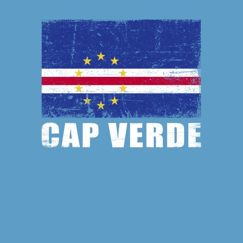Drapeau du Cap-Vert Grunge Drapeau du Cap-Vert