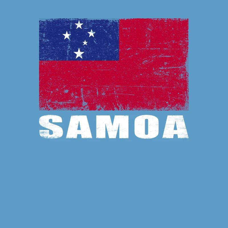 Drapeau samoa Grunge Drapeau samoa
