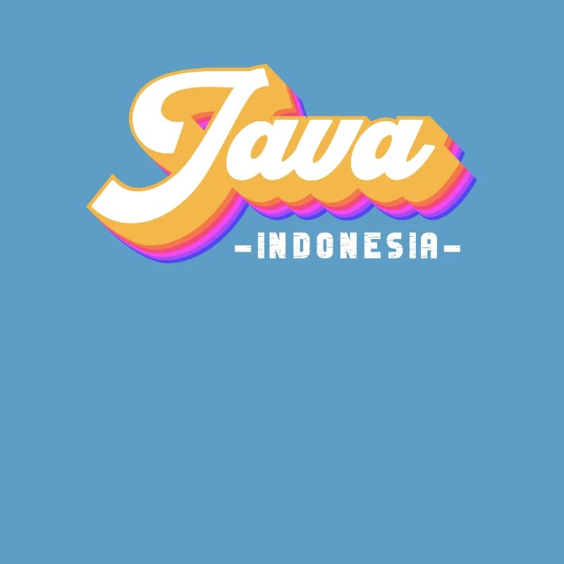 Vintage Holiday Trip Indonésie Java