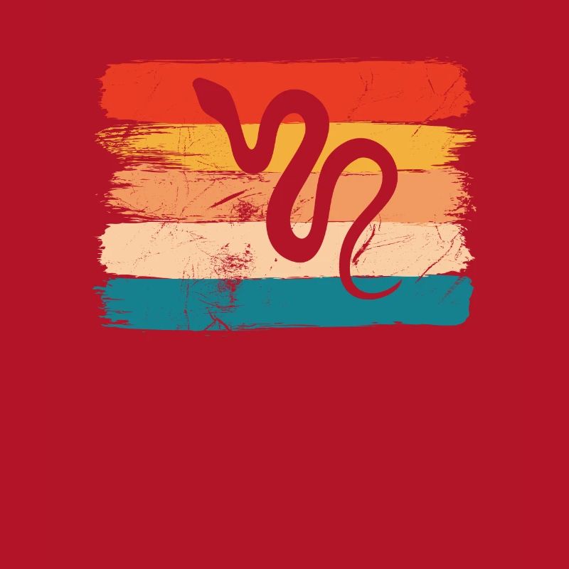 Snake Retro Reptile Python Idée cadeau