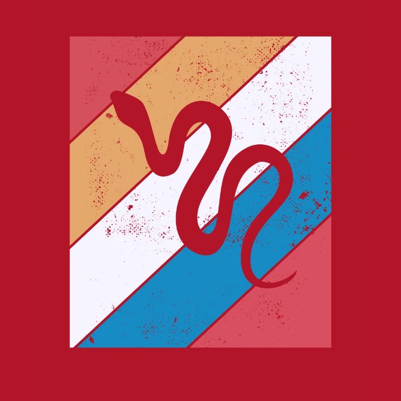 Snake Retro Reptile Python Gift idea