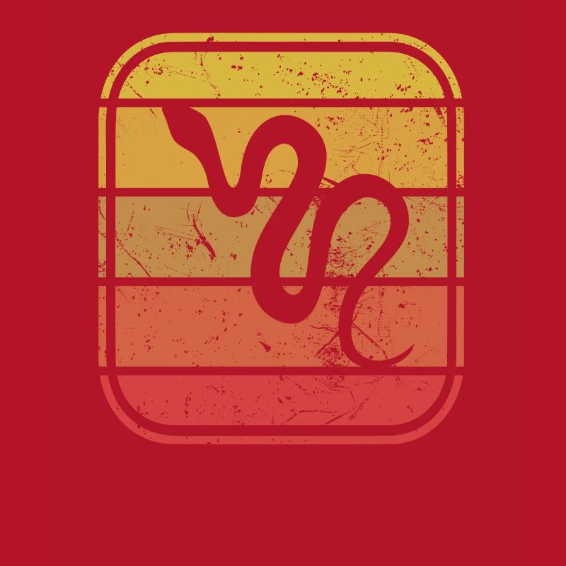 Snake Retro Reptile Python Idée cadeau