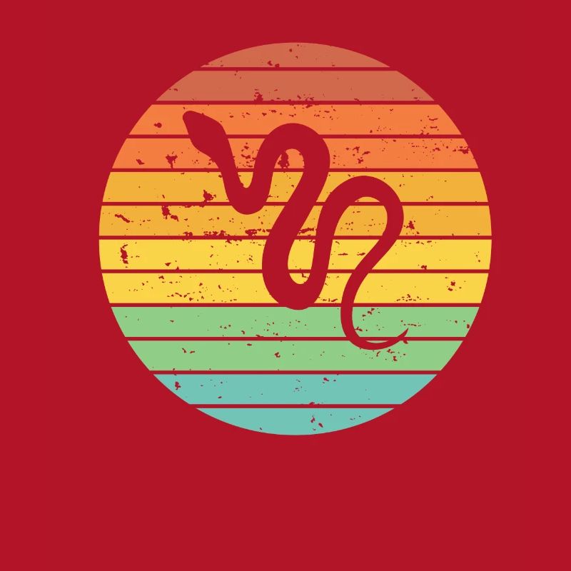 Snake Retro Reptile Python Idée cadeau