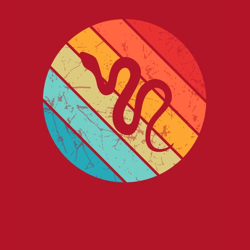 Snake Retro Reptile Python Idée cadeau