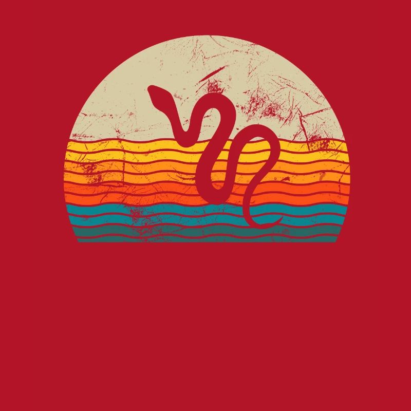 Snake Retro Reptile Python Idée cadeau