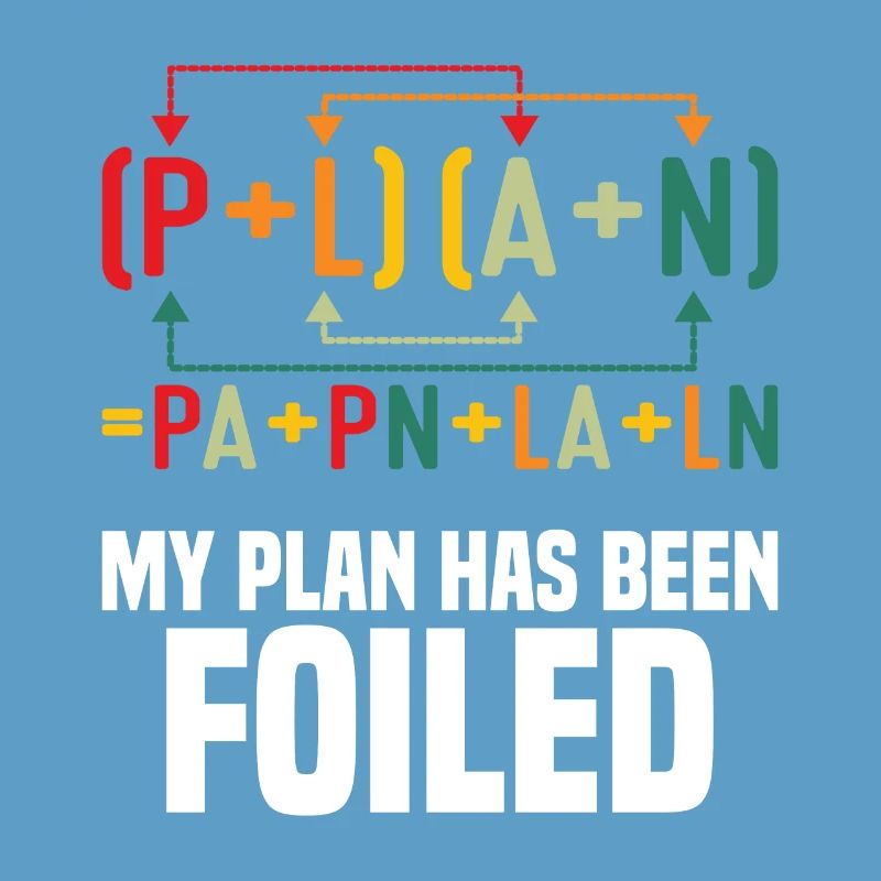 My Plan has been foiled Funny Math Teacher Pun Sci