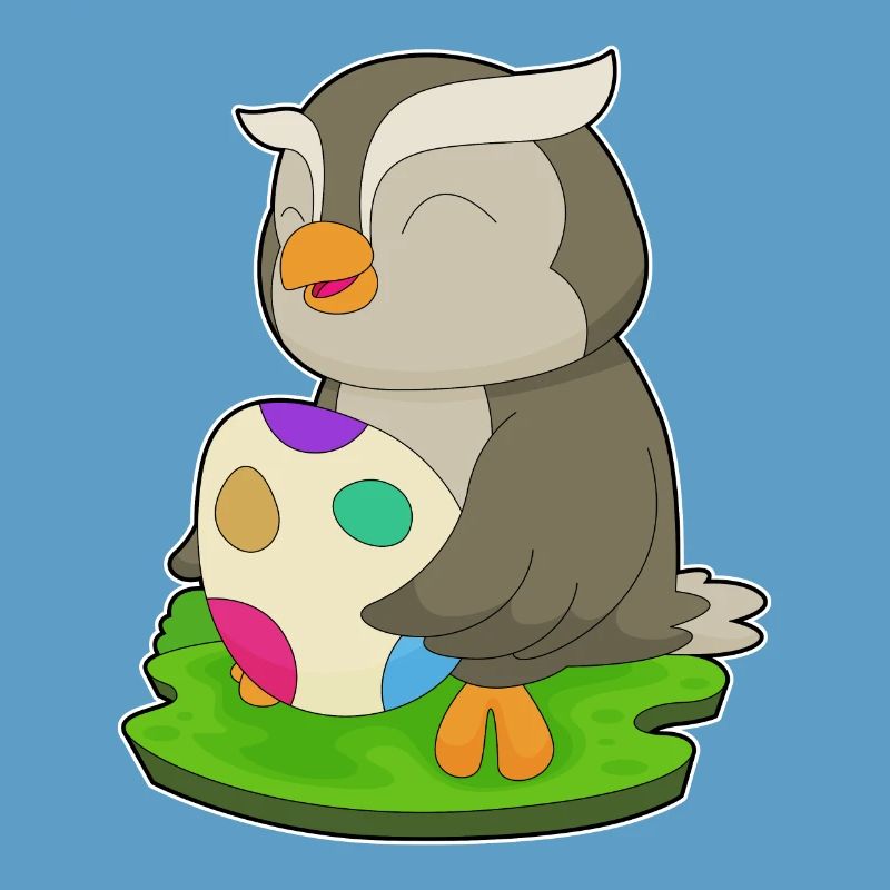 Owl Easter Easter Egg