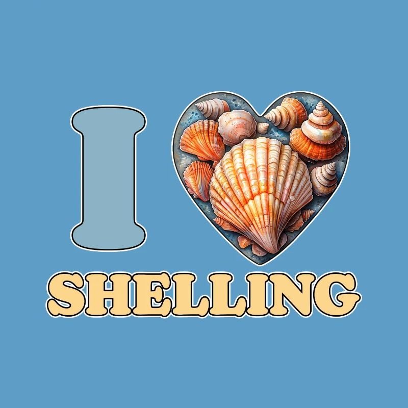 I Love Shelling Shells Shell Collector Gift