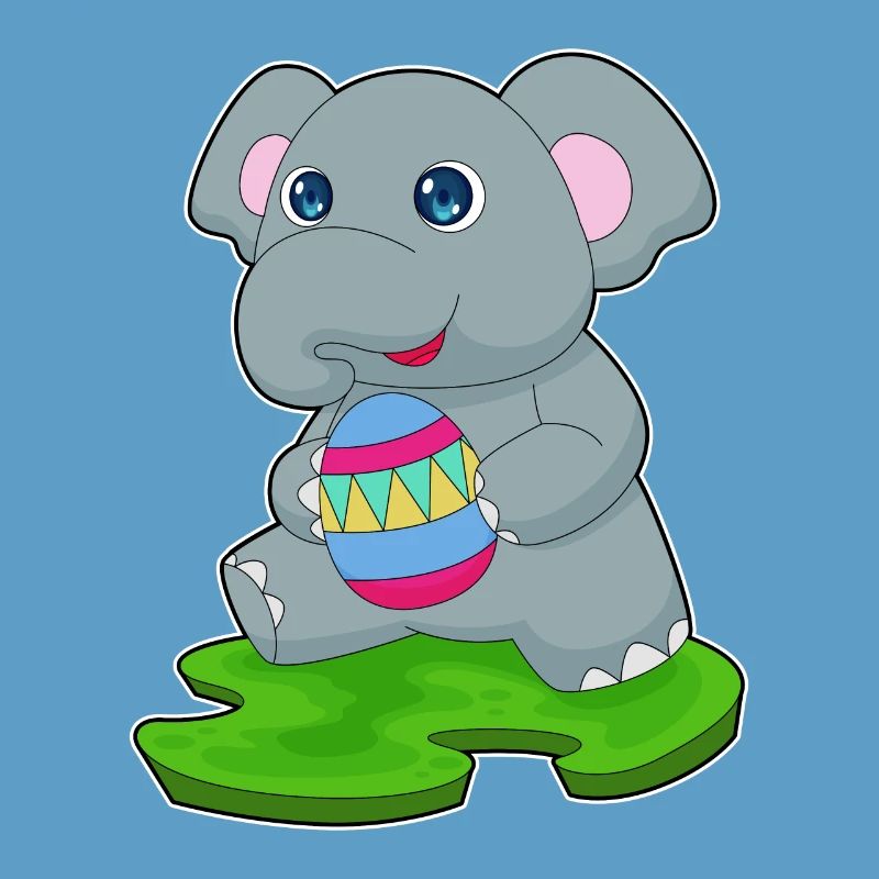 Elephant Easter Easter Egg