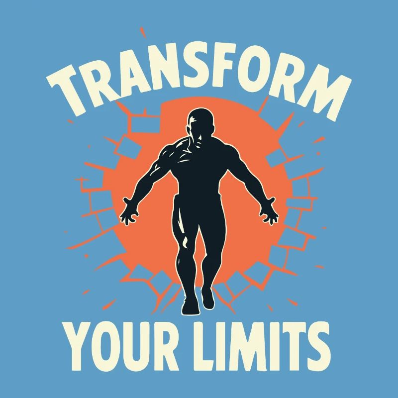 TRANSFORM YOUR LIMITS (BRIGHT TEXT DESIGN)